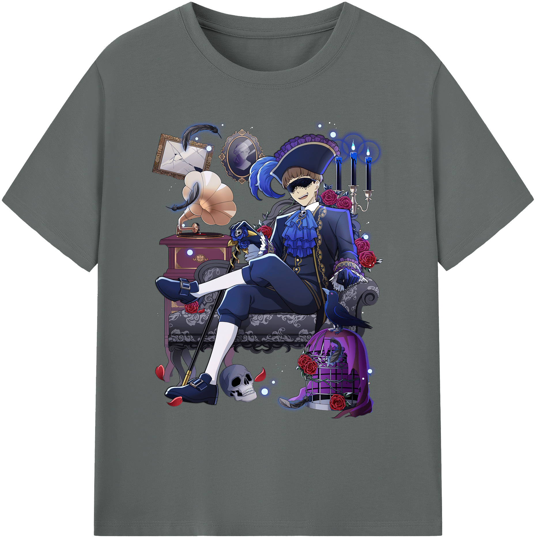 （画像用） 文豪ストレイドッグス Bungo Stray Dogs 綿100％ メンズ半袖Tシャツ｜肌触りやわらか＆通気性